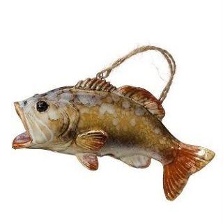 New Bass Fishing Ceramic Sport Fish Lure Christmas Tree Ornament