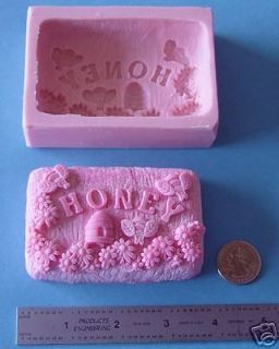Silicone Honey bee Soap Bar Candle candy Embed Mold