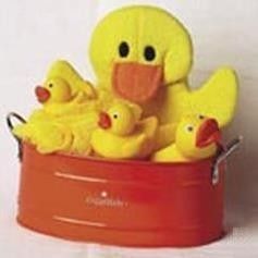 NEW~Elegant Baby Bath Bucket Toy Set ~ Yellow Duck