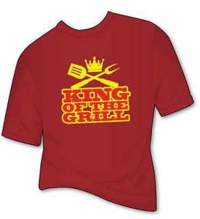 BBQ King of the Grill   Funny Barbeque T Shirt   Choice of Colours