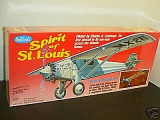 #807 Spirit of St. Louis Balsa wood Airplane model Kit New in box
