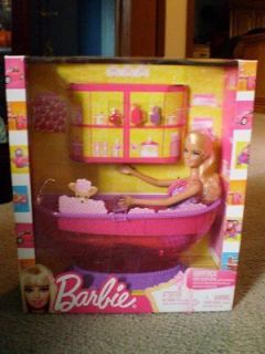 NEW Barbie Doll BathTub with Accessories