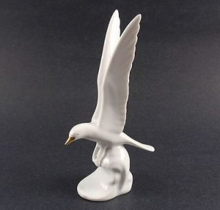 Hollohaza Porcelain Handpainted Seagull Figurine Hungary