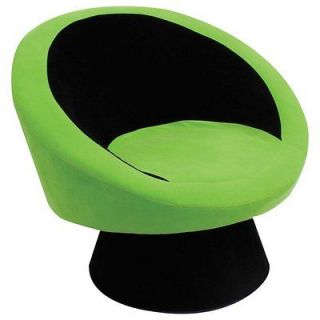 Saucer Chair Black/Green