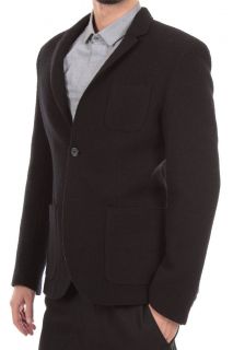 NEIL BARRETT NEW Man Jacket Coat Blazer Sz48ITA BGI45 Black Wool MADE