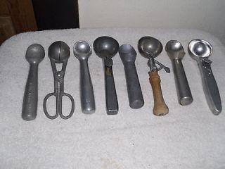 YOUR CHOICE, NICE VARIETY OF VINTAGE ICE CREAM SCOOPS/. FOR USE OR