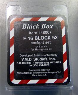 Black Box 1/48 F 16 Block 52 Cockpit Set 48067