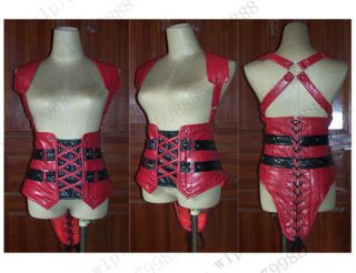 Bartman Arkham harley quinn corset Cosplay costume new