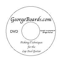 Guitar Instruction DVD Beginner Picking Lessons lap steel guitar new
