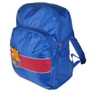 FC Barcelona Official Product Backpack Twin Zipped Club Crested Blue