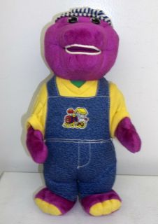 Barney 12 Singing Talking Train Conductor Toy Barney the Purple