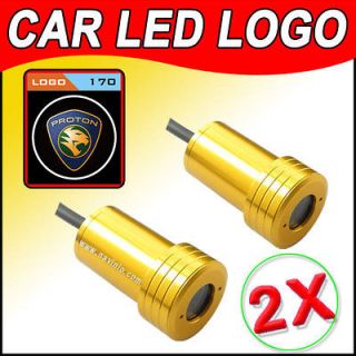 New Gold 2pcs car logo Ghost Shadow Projector Door Lamps LED light for