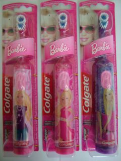 COLGATE BARBIE battery operated toothbrush including batteries
