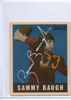 Redskins Sammy Baugh 1997 Leaf Reproduction Autograph