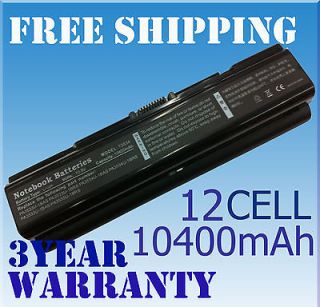 12 CELL Battery for Toshiba Satellite L550 L555 L555D M200 M205 M202