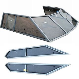 CIERA CRUISER BOAT WINDSHIELD WITH PORT AND STARBOARD BOAT WINDOWS