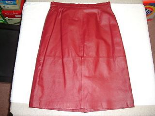 Terry Lewis Classic Luxuries Leather Skirt 10P Brand New