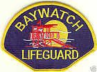 Patch BAYWATCH Lifeguard Life Guard Shoulder