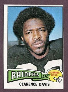 1975 TOPPS #278 CLARENCE DAVIS RAIDERS NR MT 196812