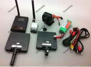 8G Video AV System FPV 400mW TX RX +720P Camera+ 2pcs 11dB 6Km for