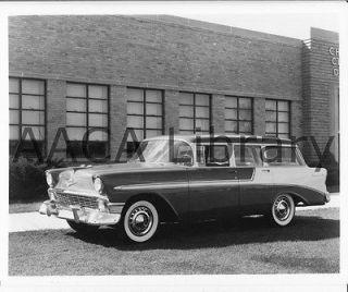 1956 Chevrolet Bel Air Four Door Station Wagon, Factory Photo (Ref