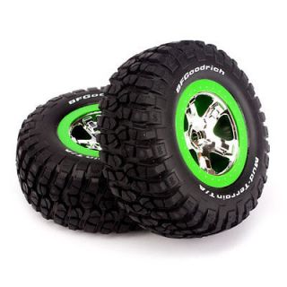 Green Beadlock Wheels/BFGoodrich Mud Terrain Tires Mounted TRA6876