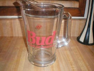 Bud King Of Beers Glass Pitcher Official product
