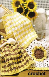 Crochet Knit Patterns Dishcloths by the Dozen Dish rag Book Pot
