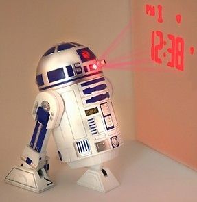 Star Wars R2 D2 PROJECTION ALARM CLOCK With SFX & Moveable Legs & Head