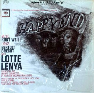 HAPPY END   LOTTE LENYA / KURT WEILL   COLUMBIA LP + LYRIC BOOKLET