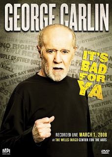 George Carlin   Its Bad for Ya (DVD, 2008)