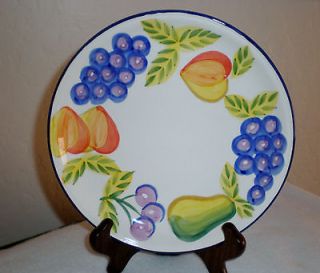 Artists Touch Pottery Salad/Lunch Plate Orchard Jubilee Pattern