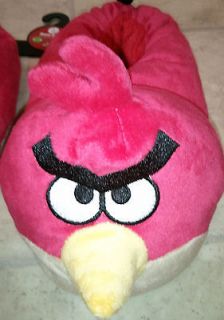 Kids Youth Red Angry Bird Slippers size 13 1 2 3 Childrens NWT