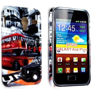 GALAXY ACE PLUS S7500 LONDON VIEW BIG BEN BUS HARD SHELL CASE COVER