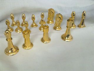 Star Trek Tridimensional Chess Pieces   Gold Plated