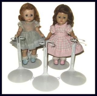 SHIPPING 3 White KAISER Doll Stands for 8 Madame Alexander & GINNY