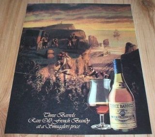 Three barrels french brandy 1979 magazine advert