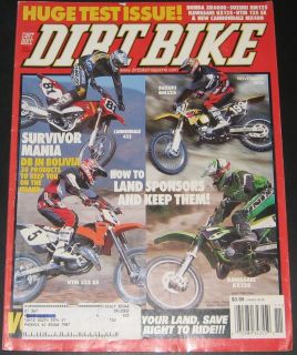Dirt Bike Magazine November 2000 Test Issue