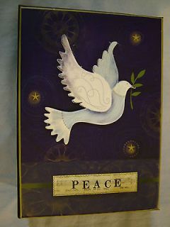 Gibson Peace Dove 12 Embellished Christmas Cards in Keepsake