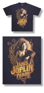 New Janis Joplin Pearl I mage ornate design Black XXL T shirt