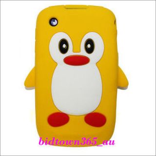 For Blackberry Curve 8520 9300 3G 9330 Yellow Penguin Gel Silicone