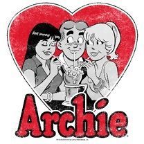 Archie Comics Archie Betty Veronica Sharing Milkshake Tee Shirt Adult