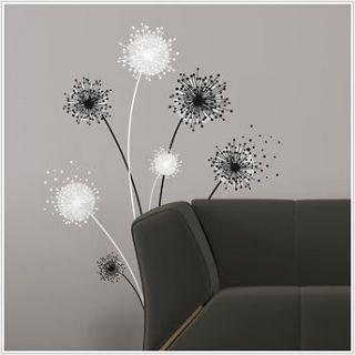 GRAPHIC DANDELION BiG Wall Stickers Mural Flowers Room Decor Decal