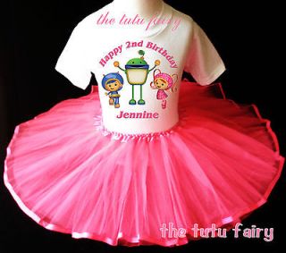 Birthday Girl Team Umizoomi Shirt & pink tutu Set outfit 1st 2nd 3rd