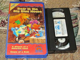 BEAR IN THE BIG BLUE HOUSE A WAGON OF A DIFFERENT COLOR VHS VIDEO FREE