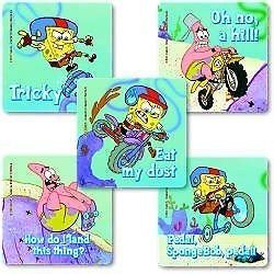 Square Stickers ★ Spongebob Bike Motor Bike Skateboard Sporting