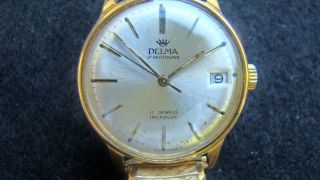 Mens Swiss Delma 17 Jewel Incabloc Watch Antimagnetic