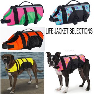 LIFE JACKET Float Vest flotation device S/M 14L Dog safety Pet boat
