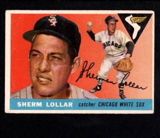 1955 Topps HIGH SERIES #201 SHERM LOLLAREX