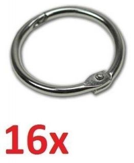 16x Looseleaf Paper Ring Hook Binding Staples 1 Metal